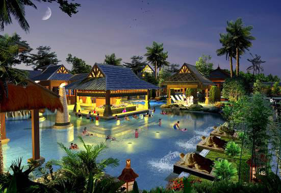 咸寧溫泉谷溫泉區(qū)旅游規(guī)劃效果圖