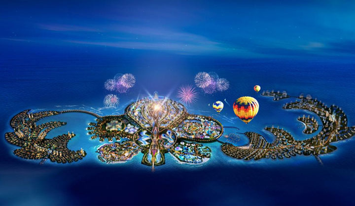 度假綜合體項目旅游規(guī)劃院：?；◢u旅游規(guī)劃總體鳥瞰圖