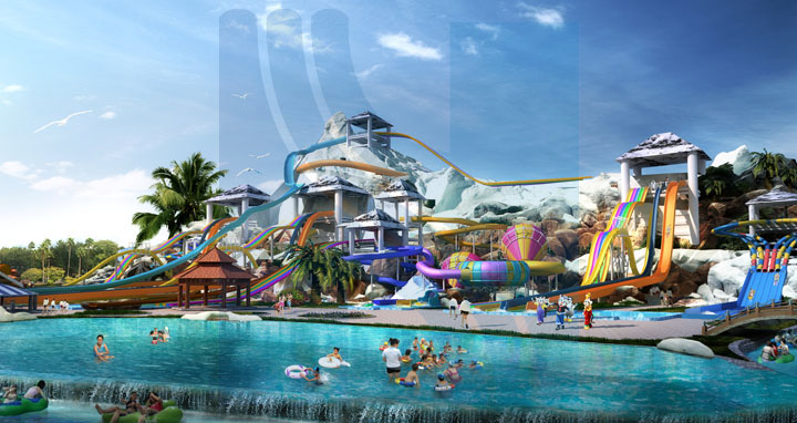?；◢u水上樂園雪山滑道區(qū)旅游規(guī)劃效果圖